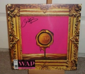 CARDI B & MEGAN THE STALLION WAP SIGN DRIP PINK 12" INCH SINGLE LP - Picture 1 of 4