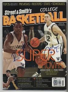 2005 Street & Smith’s Magazine Randy Foye Mike Nardi Villanova autografato BAS - Foto 1 di 2