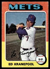 1975 Topps Minis Ed Kranepool New York Mets #324