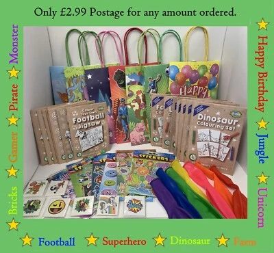 BIRTHDAY PARTY Pre Filled Bags - Boys & Girls Ready Made Birthday Gift Favours