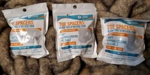 3x 5 STARS UNITED Toe Spacers for Men and Women – 4 Gel Toe Separators - Picture 1 of 1