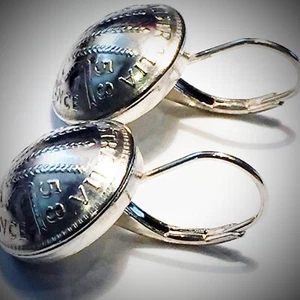 AUS Threepence Sterling Silver Leverback Earrings: Choose the Year! 1947-1964 - Picture 1 of 3