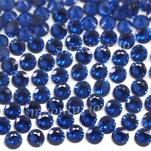 Zafiro azul certificado natural calibrado 1,40 mm corte redondo piedras preci... - Imagen 1 de 7
