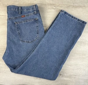 Rustler Jeans Blue Denim Pants VTG 100% Cotton Mens Size 38X30 (Actual 38X30) - Picture 1 of 22