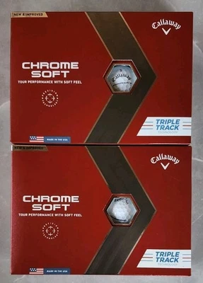 CALLAWAY CROMO SUAVE TRIPLE PISTA BLANCO LOTE DE DOS DOCENAS DE BOLAS! VENTA AL POR MENOR $110 Foto 1 de 4