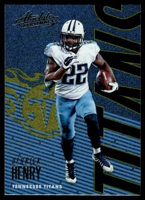 2018 Panini Absolute Spectrum Gold Derrick Henry Tennessee Titans #96 - Image 1 of 2