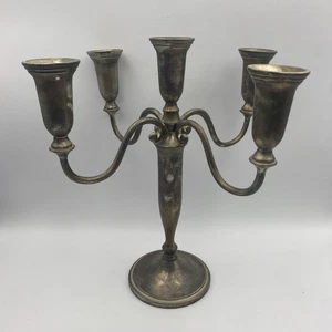 Vintage Godinger 12” Candelabra 4 Arm 5 Candle Holder Silver Plate Adjustable - Picture 1 of 4