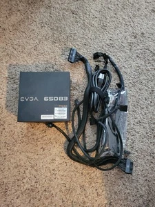 EVGA 650 B3 650W Bronze Power Supply w/cables - Afbeelding 1 van 1