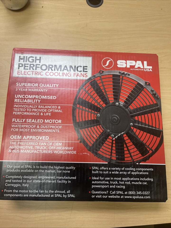 Spal 30101522 Puller Fan 12" Medium Profile; For Use W/ 25Amp BEST OFFER!! - Image 1 of 2