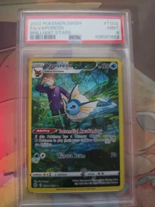 Vaporeon TG02/TG30 Swsh09: Brilliant Stars Trainer Gallery Holo - Picture 1 of 2