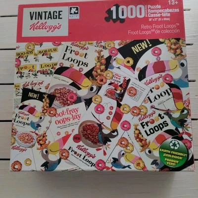  复古 Kellogg's 复古水果圈 1000 件拼图 — 第 1/4 张图片