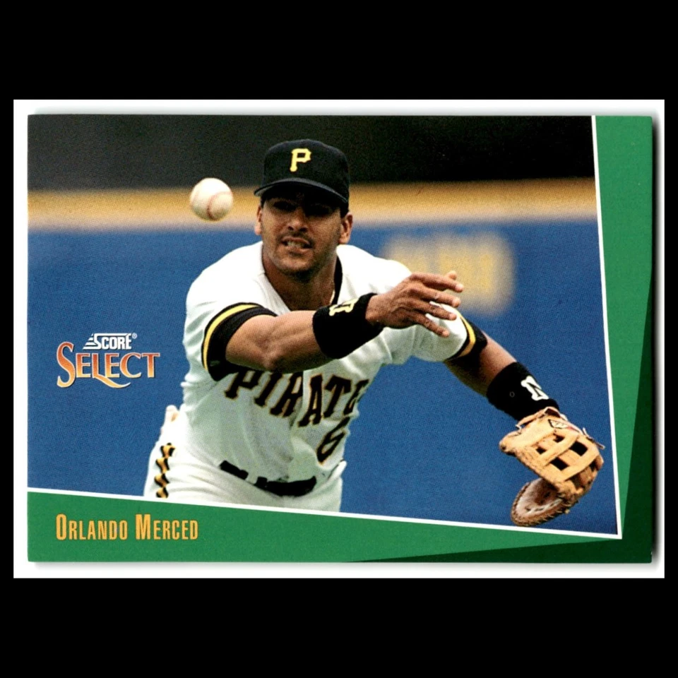 Orlando Merced #183 1993 Select Pittsburgh Pirates Baseball Card MLB NM - Изображение 1 из 3
