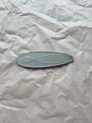 VTG 1956 Metal Chevrolet General Motors Technical Center Keychain Token Chevy - Image 1 of 4