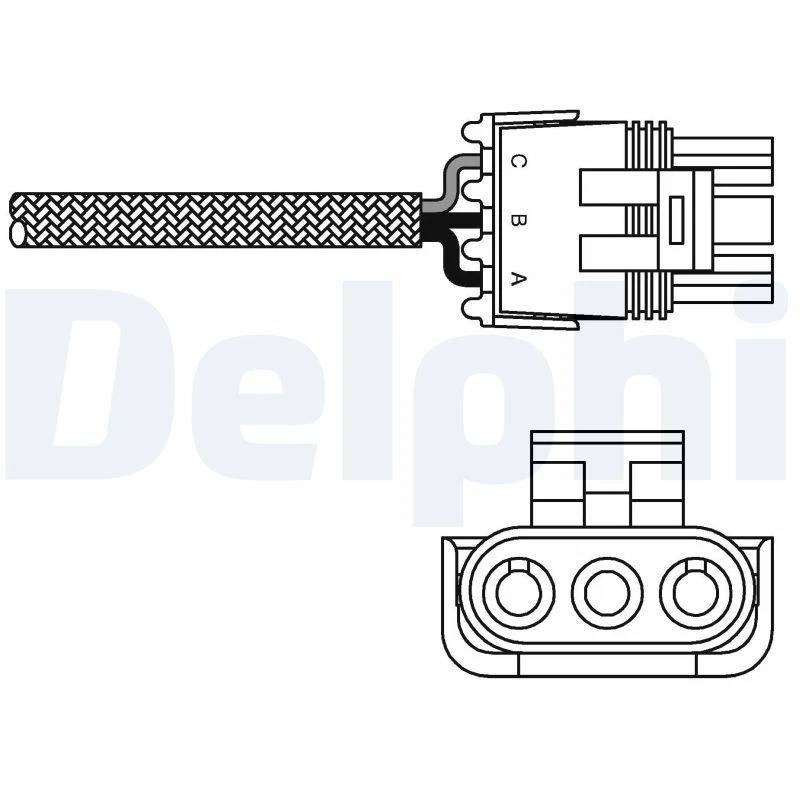 DELPHI Sonda Lambda Apto para Opel Ascona Astra Calibra Corsa Frontera Kadett - Imagen 1 de 1