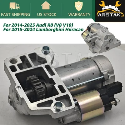 Starter Motor For Audi R8 Lamborghini Huracan EVO LP580 LP600 LP610 0BZ911024D - Image 1 of 4