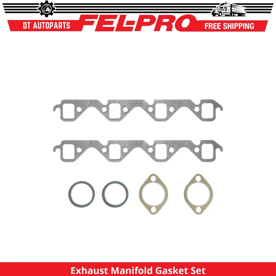 For 77-81, 1983-88, 1991-93 Ford Thunderbird Exhaust Manifold Gasket Set Fel-Pro - Image 1 of 1