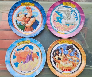McDonald's ⭐️Disney Hercules Plates⭐️ Set Of 4 TheMuses, Zeus, Pegasus, & Phil - Picture 1 of 5