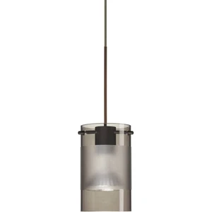Besa Lighting 1XT-6524ES-BR Scope 1 Light Bronze Cord Pendant Ceiling Light - Picture 1 of 2
