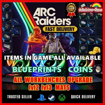 ARC RAIDERS🔥BLUEPRINTS✅All Workbenches Mats✴️COINS MATERIALS🔥FAST DELIVERY🚀 - Image 1 of 4
