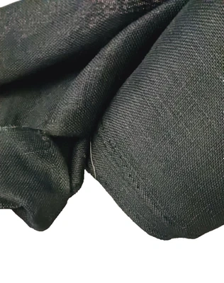 HAPPY VALUE Burlap Black 100% Jute 47" wide x 108" long (3 yd) - Image 1 of 4