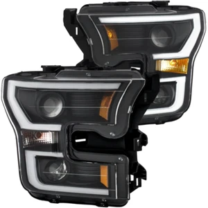 ANZO 111357 Headlight Set FITS 2015 2017 ford f 150 projector headlights w plank - Picture 1 of 17