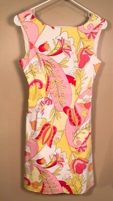 Tori Richard Honolulu Womens Hawaiian Floral Dress sz 4 Sleeveless Open Back - Image 1 of 4