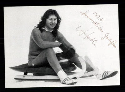 Andrea Hatle Autogrammkarte Original Signiert Rodeln + A 201916 - Bild 1 von 2