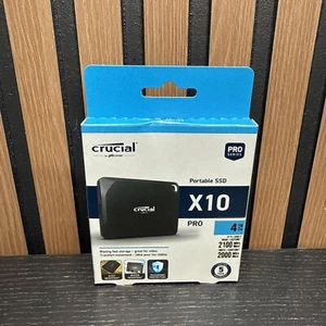 Disque dur externe SSD portable Crucial X10 Pro 4 To - IP55 - (CT4000X10PROSSD9) - Photo 1/5
