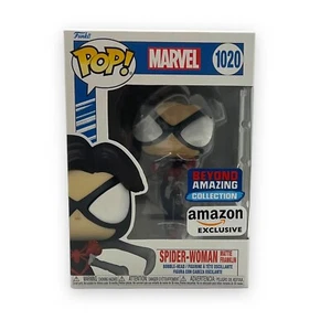 Funko pop! Marvel Spider-Woman #1020 Vinyl Fig Amazon Exclusive W/Protector MC - Picture 1 of 6