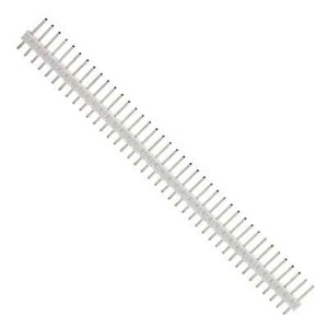 2.54mm Pitch 40 Way White Male to Male Header Pin - Pack of 5 - Bild 1 von 2