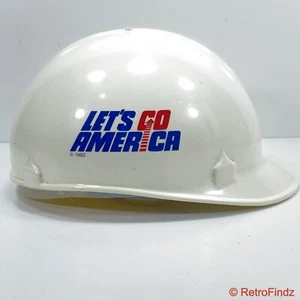 Vintage Let's Go America Safety Hard Bump Hat By Jackson Products 1982 - Picture 1 of 8