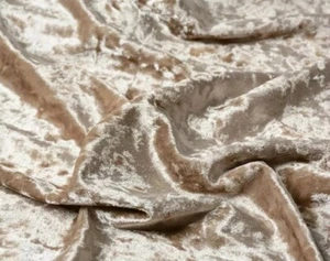 Top Quality Gold Velvet Fabric Craft Stretch Velour 160 cm Wide Material Dress - Picture 1 of 6