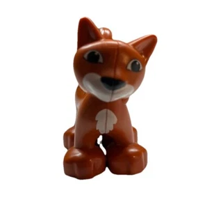 Lego Duplo Brown Kitty Cat Figure 2” H Replacement Part - Picture 1 of 7