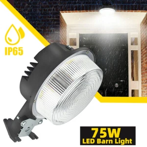 LED Barn Light 75W 8400LM Dusk to Dawn LED Outdoor Yard Lighting with Photocell - Picture 1 of 17