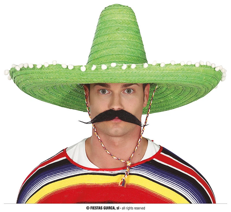 Smiffys Mexikaner Sombrero Strohhut – Mit Bommeln Für Karneval & Mottopartys