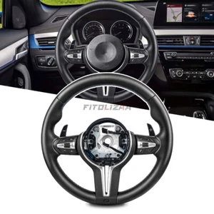 M Look Sport Steering Wheel For BMW F30 F32 F80 M3 F82 M4 W/Heating Full Leather - Picture 1 of 12