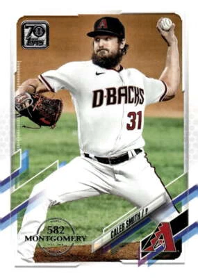 Caleb Smith 2021 Topps 582 Montgomery Parallel #141 MLB Diamondbacks ID:104916 - Image 1 of 2