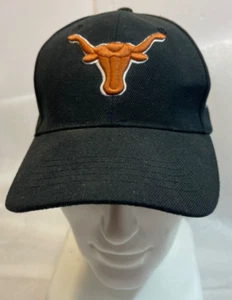 Longhorn Baseballmütze Reißverschluss hinten bestickt schwarz - Bild 1 von 9