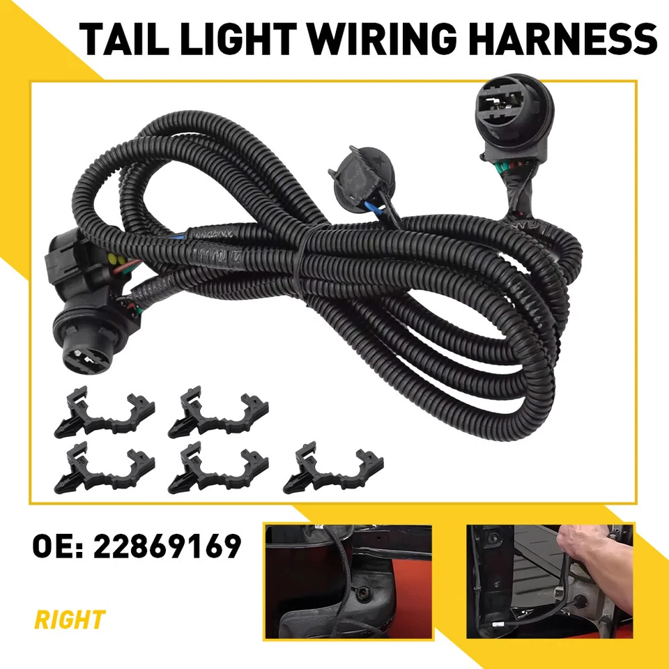 Arnés de enchufe de cableado de luz trasera derecha para Chevrolet GMC Silverado Sierra 2014-15 Foto 1 de 4