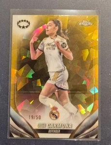 OLGA CARMONA, GOLD, 19/50, Topps Chrome Sapphire UWCL 2023/24 - Picture 1 of 2