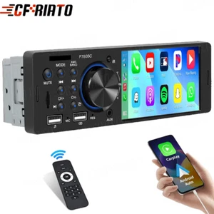 1Din Autoradio Mit Bildschirm Display Video Monitor Blutooth Freisprech USB TF - Bild 1 von 18