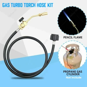Mapp Propane Gas Tank Turbo Hose Adapter Torch Kit Brazing Soldering Welding USA - Picture 1 of 9