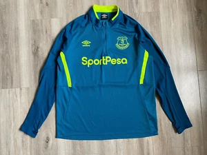Everton Fußball Jacke Training blau Umbro 1/4 Zip Soccer England Größe XL - Bild 1 von 6