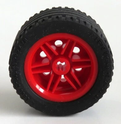 LEGO Technic - Reifen / Tire 43.2 x 22 ZR mit Felge, rot # 56145c01 - Bild 1 von 3