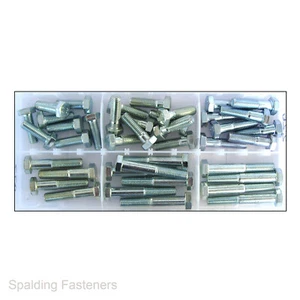 Assorted M12 Metric Zinc Plated Full & Part Threaded Bolts - Picture 1 of 4
