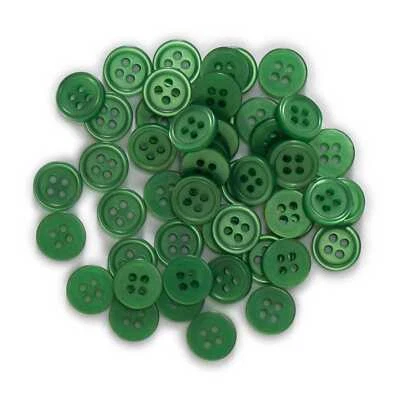 100pcs Pearl Resin button Sewing Scrapbooking Clothing Handmade Decor 10-15mm - Image 1 of 3