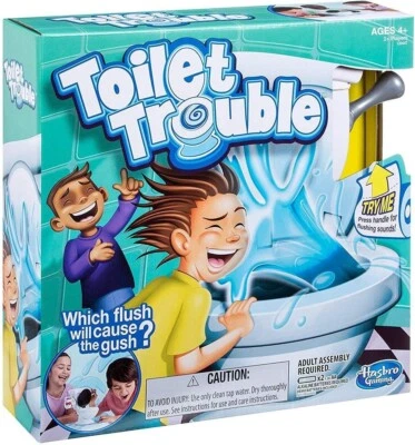 Hasbro Games Toilet Trouble Funny Toys Board Games  Fast Shipping Worldwide - Image 1 of 3