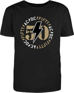 T-shirt uomo AC/DC nera Fifty/F002 taglia M-5XL - Foto 1 di 2