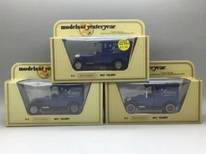 MATCHBOX MODELS OF YESTERYEAR Y5 MENIER CHOCOLATE 1927 TALBOT THREE VARIATIONS - Picture 1 of 12