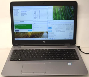 PARTS HP ProBook 650 G2 Intel i7-6820HQ 2.7 GHz 16 GB RAM 128 GB SSD BAD BATTERY - Picture 1 of 11